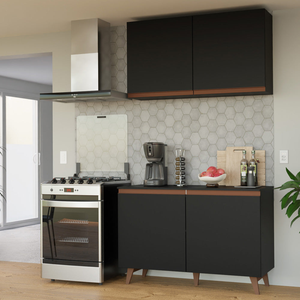 Cocina Integral Reims 120 cm Negro