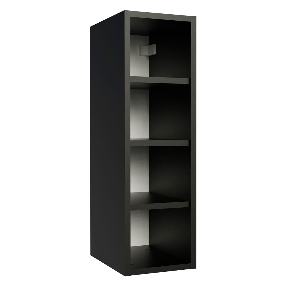 Gabinete Superior Botellero 20 cm para Cocinas Reims, Glamy y Agata Negro
