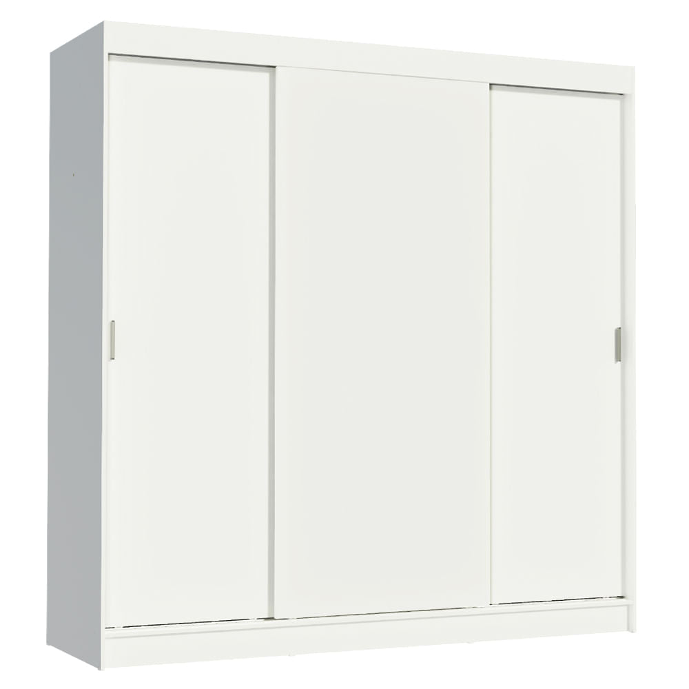 Ropero Doble Madesa Reno 3 Puertas Corredizas - Blanco