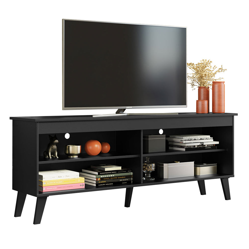 Mueble para TV hasta 65" con Patas Negro Turim
