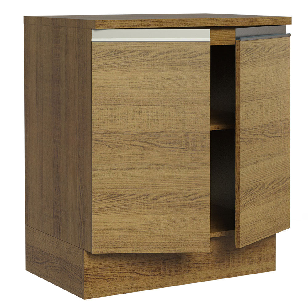 Mueble de Cocina Madesa Glamy 70 cm 2 Puertas Marrón