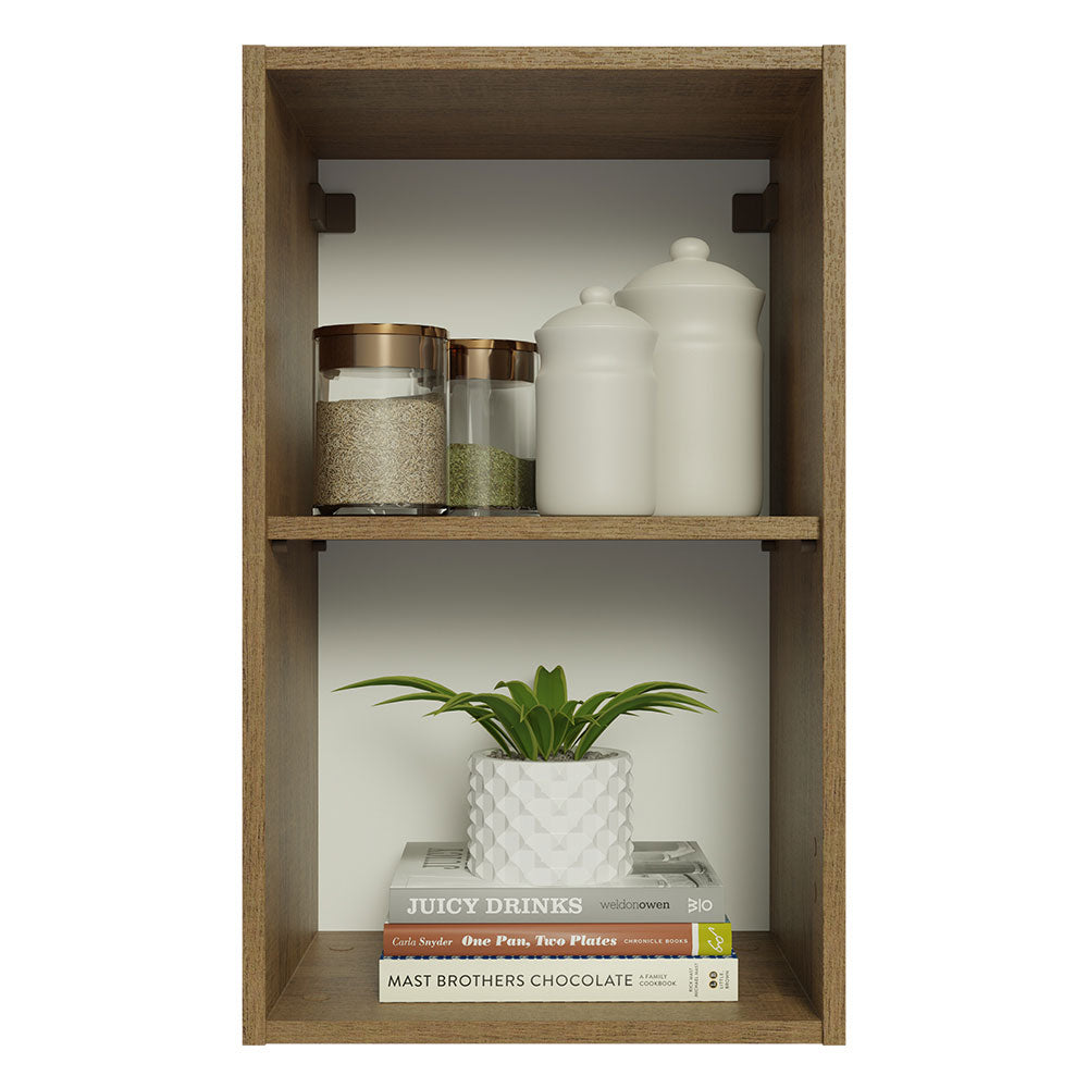 Alacena 40 cm con 2 Nichos Abiertos Marrón Madesa