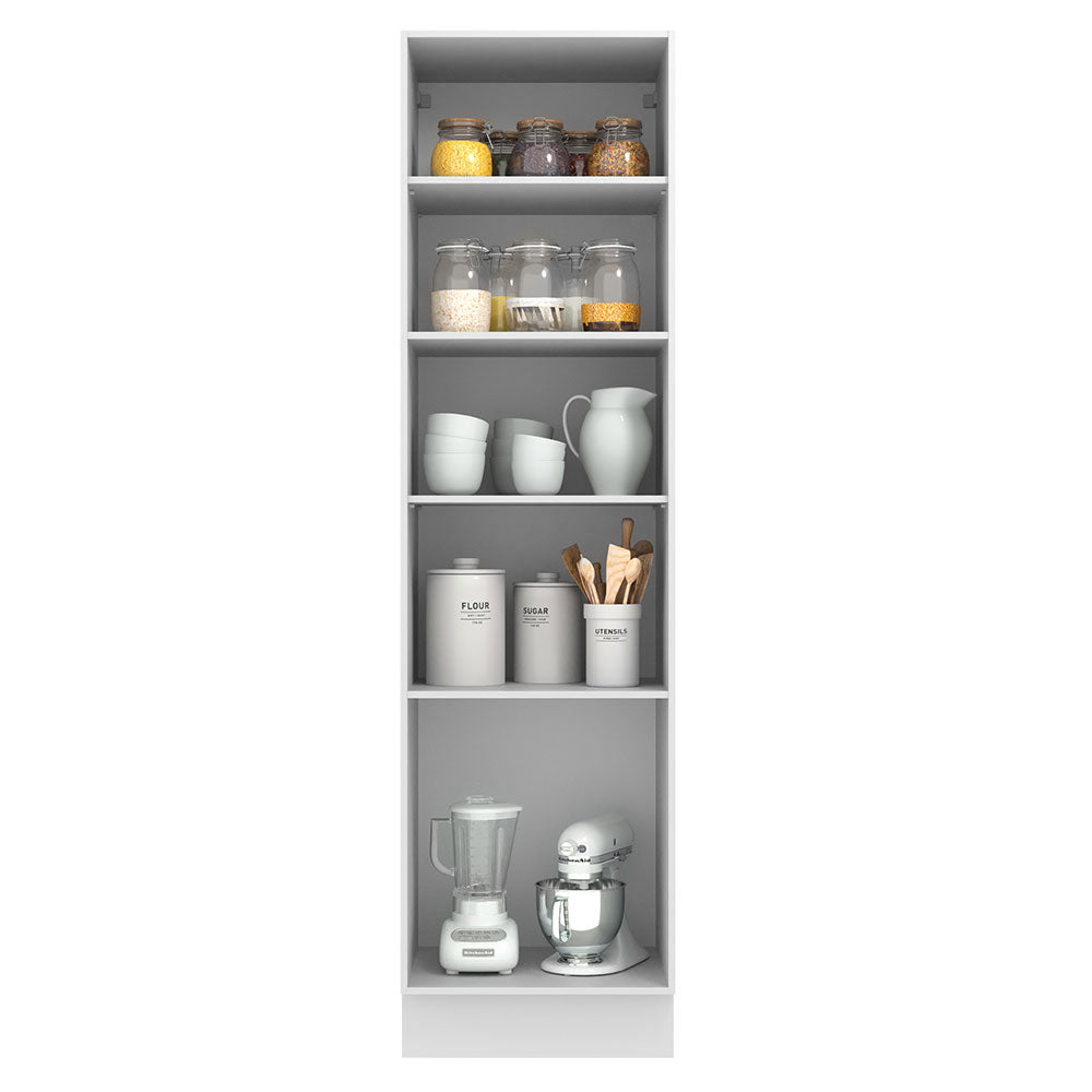 Mueble Despensa 60 cm 3 Puertas Blanco/Crema Agata Madesa