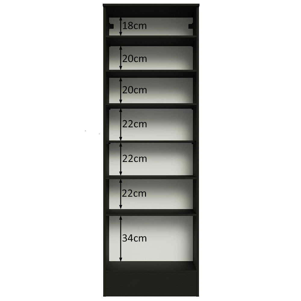 Zapatera Isis 1 Puerta con Espejo Negro