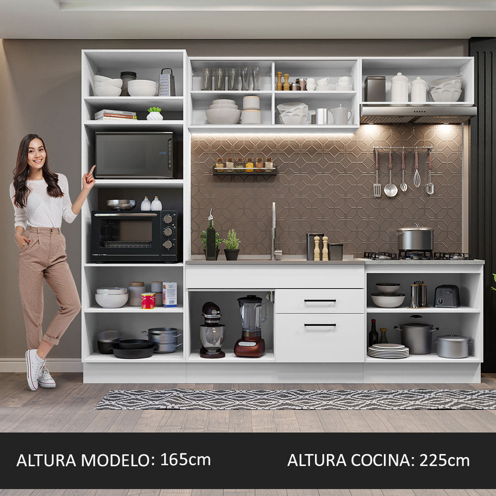 Cocina Integral 270cm Blanco Agata 03