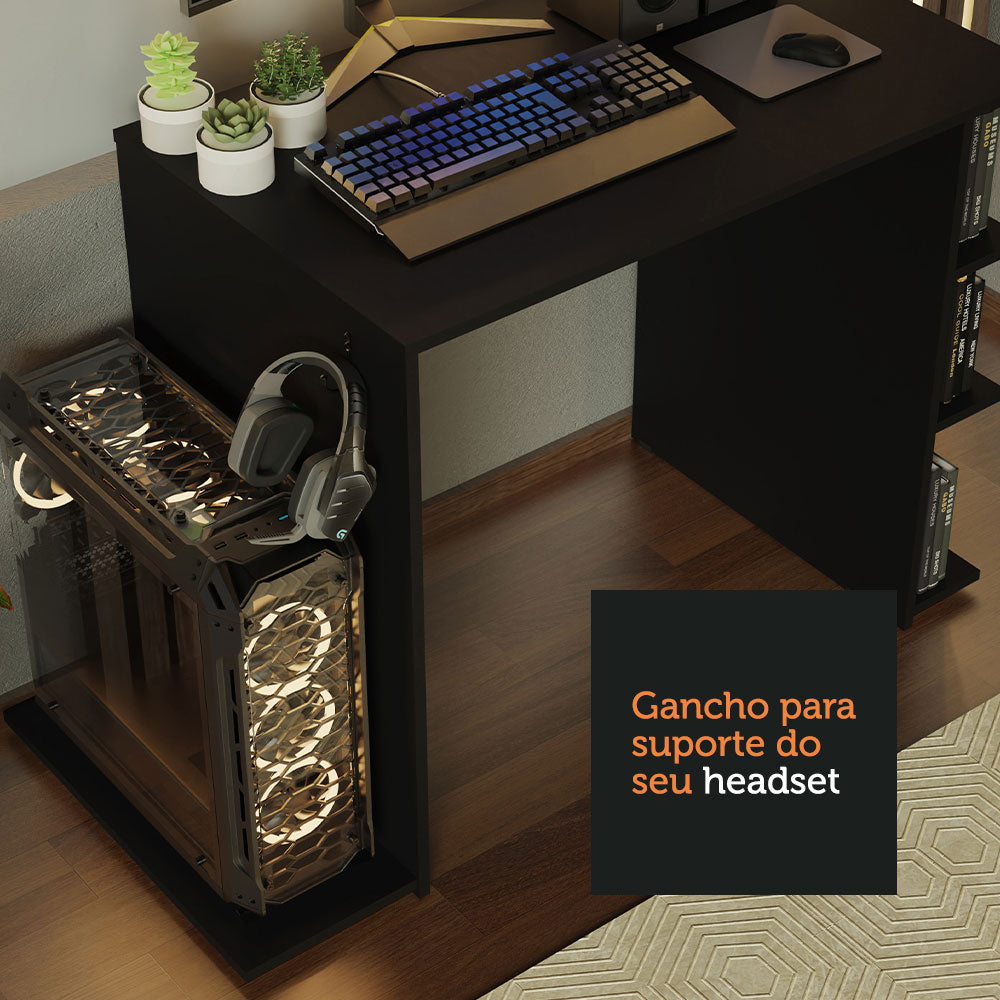 Escritorio Mesa para Computadora Office Negro 9414