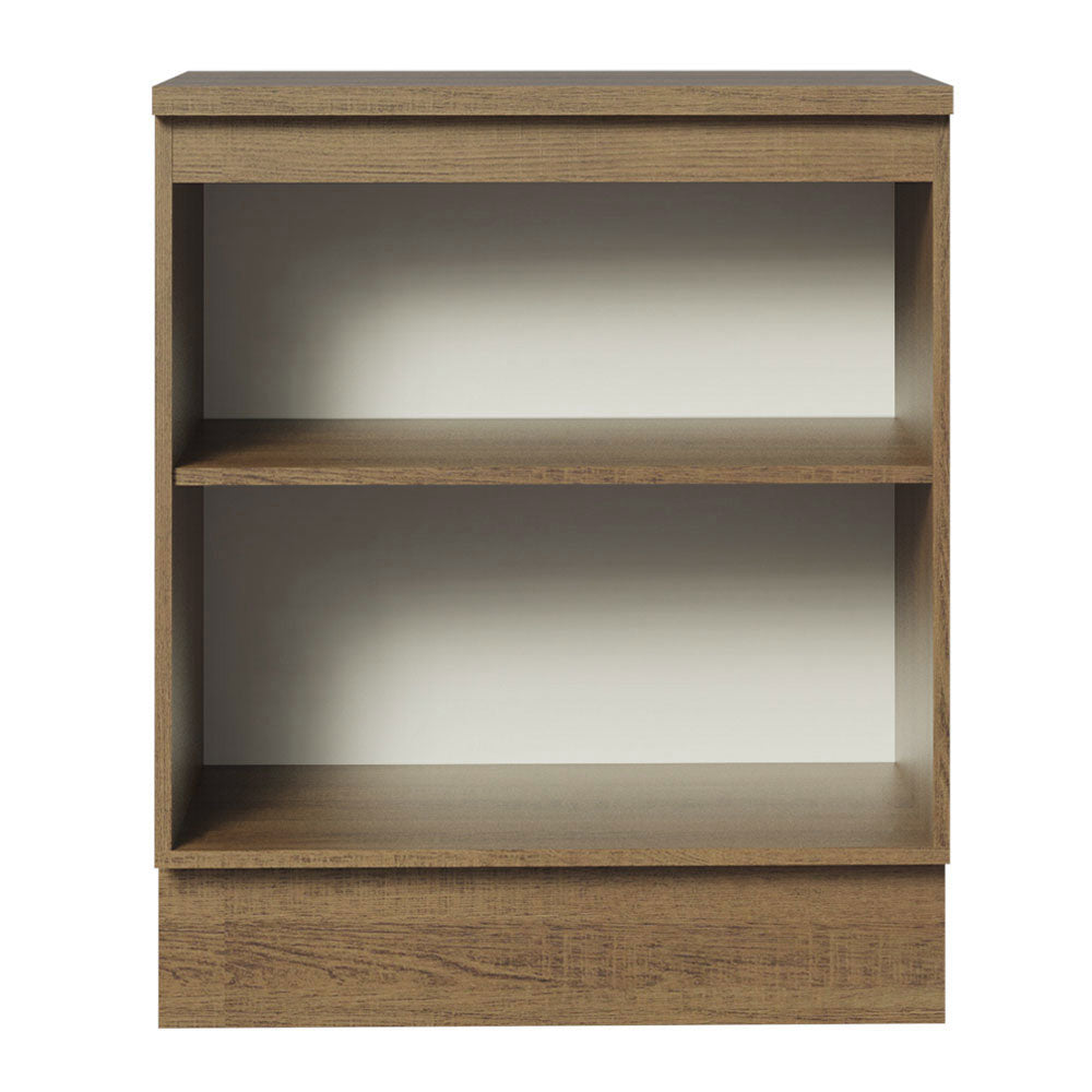 Mueble de Cocina Madesa Agata 70 cm 2 Puertas Marrón/Blanco