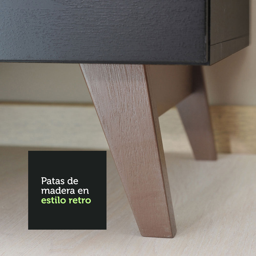 Cocina Integral Esquinera 382cm Negro Reims 01