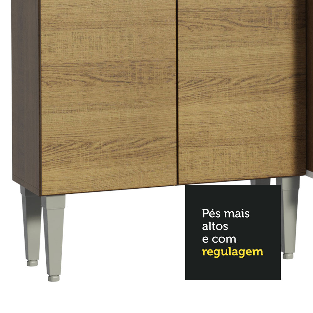 Cocina Compacta 169cm Marrón Emilly Voice 05