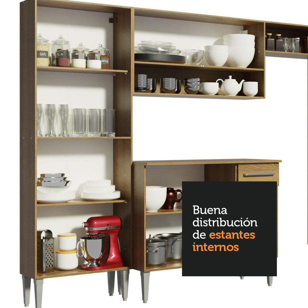 Mueble de Cocina Integral de Esquina Emilly Love 385 cm