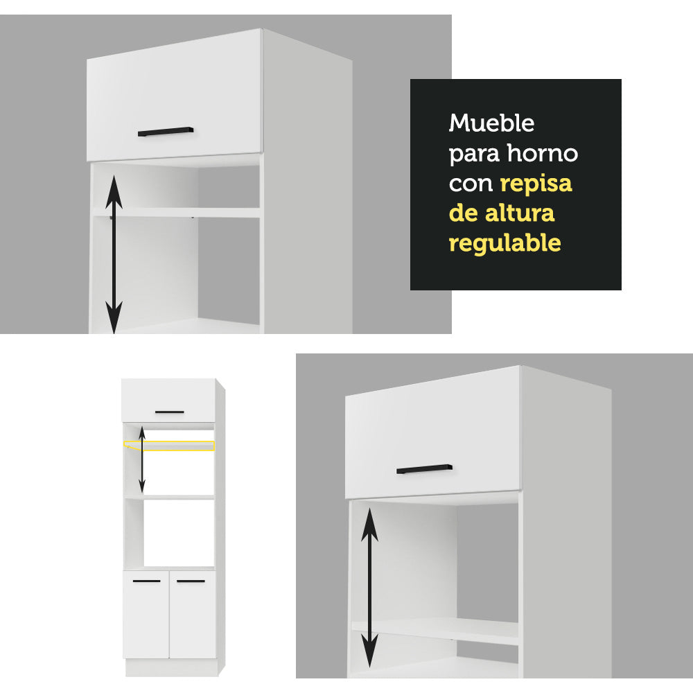 Cocina Integral 270cm Blanco Agata 03