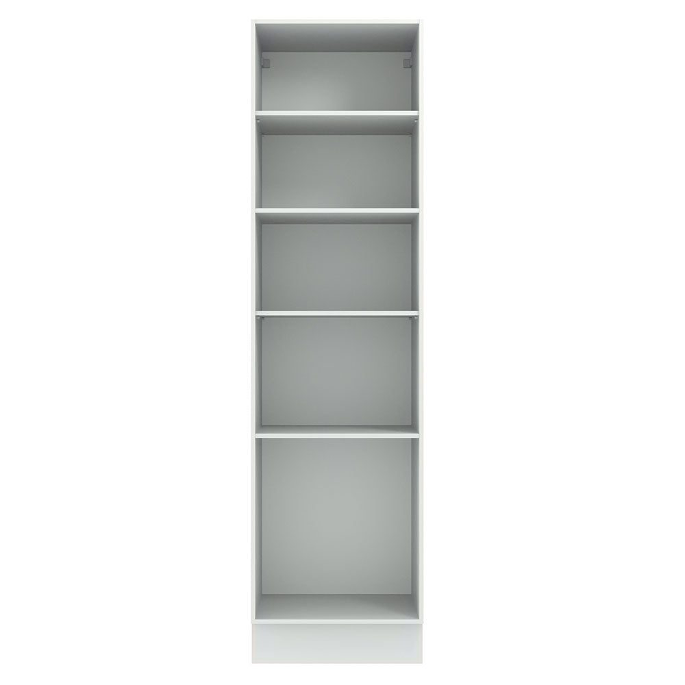 Mueble Despensa 60 cm 3 Puertas Agata Blanco/Gris