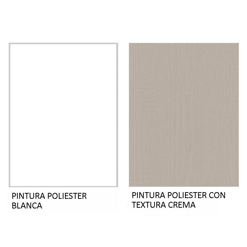 Mueble de Cocina Puerta-Refrigerador 1 Puerta Basculante Blanco/Crema Agata Madesa