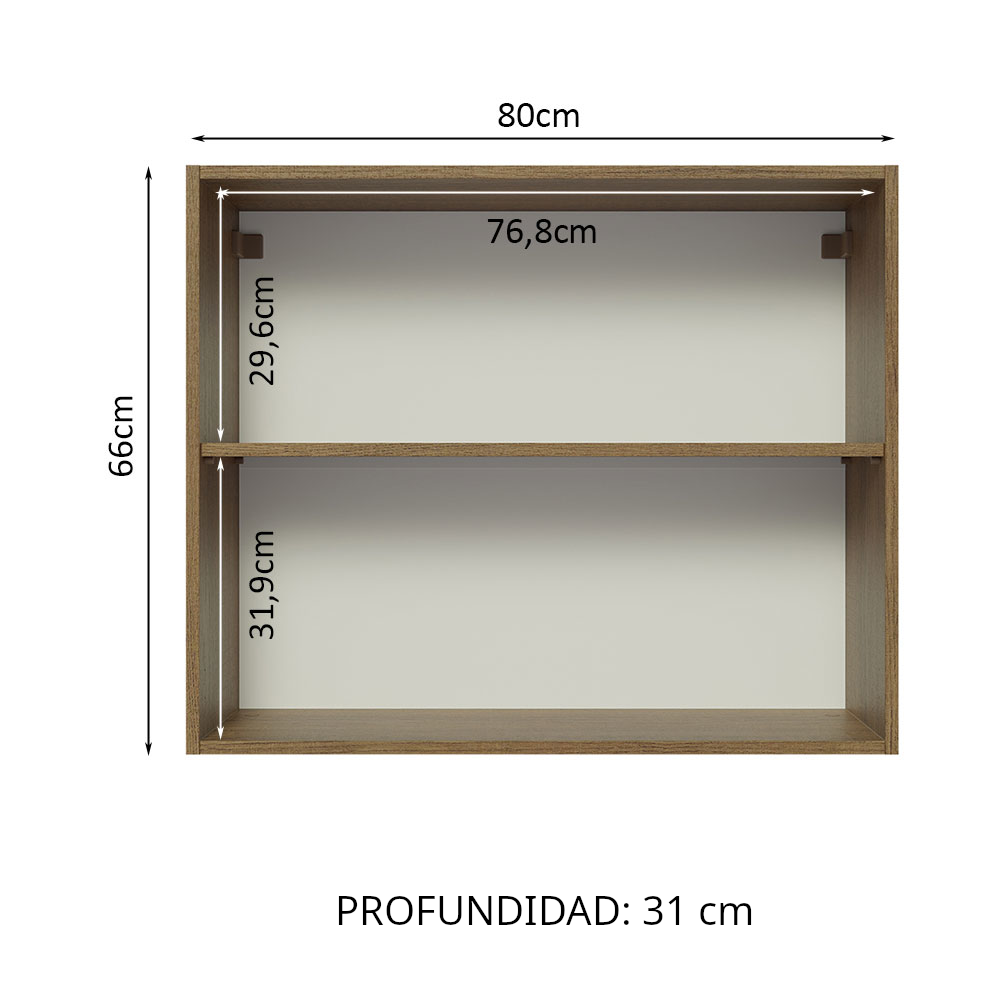 Alacena de Cocina Glamy 80 cm 2 Puertas