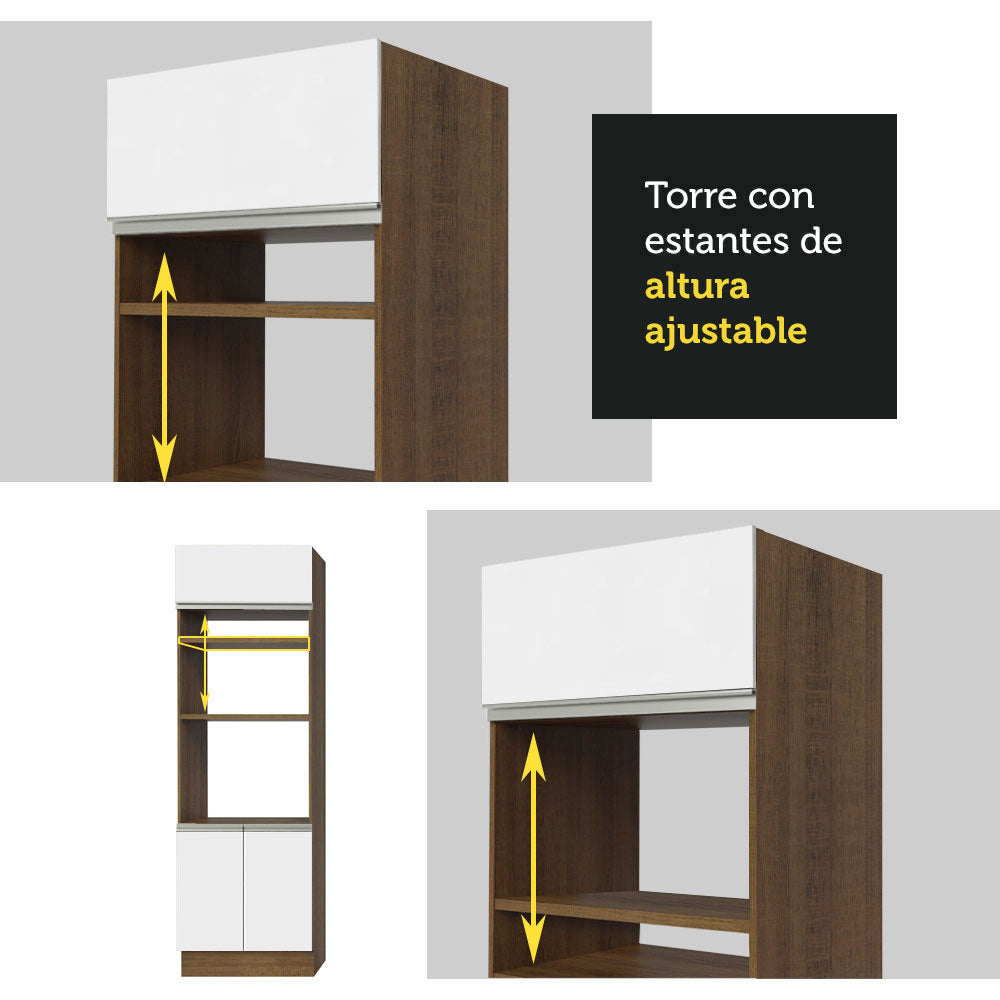 Mueble de Cocina Glamy - Torre para Hornos 70 cm