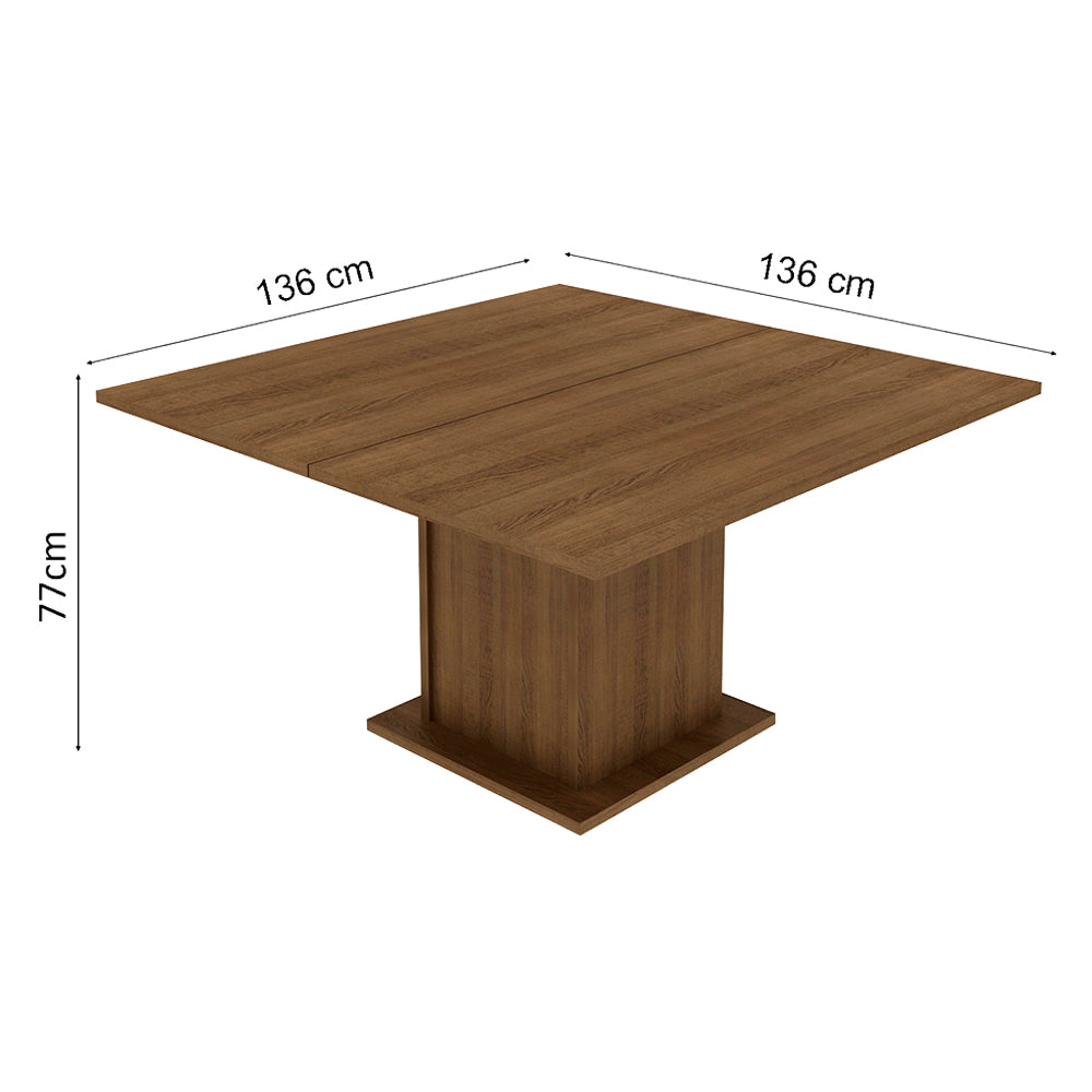 Juego de Comedor Madesa Panamá Mesa Tapa Madera con 8 Sillas