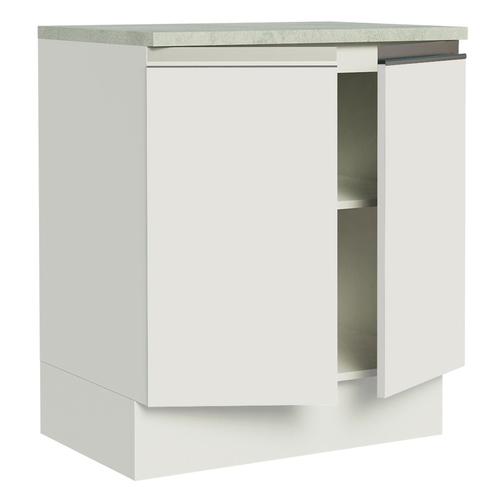 Mueble de Cocina Madesa Glamy 70 cm 2 Puertas Blanco