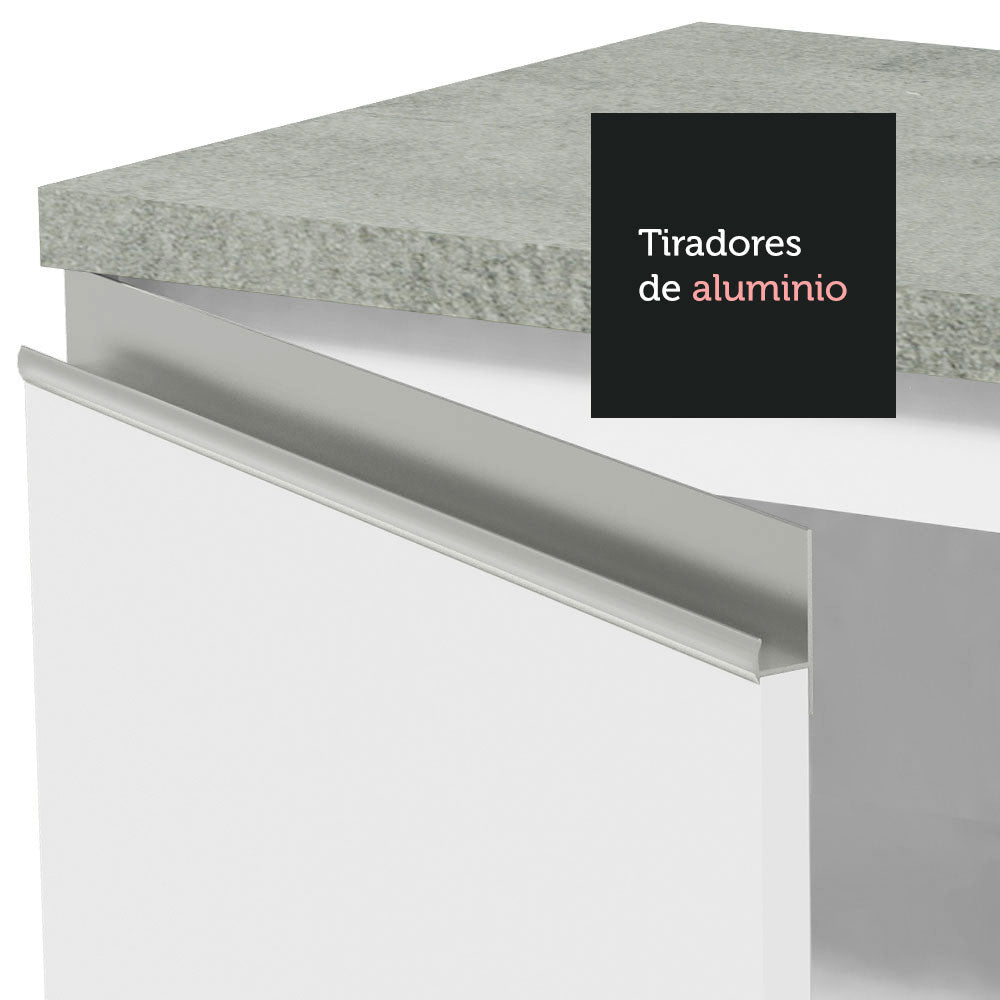 Cocina Integral 200cm Blanco Glamy Madesa 08