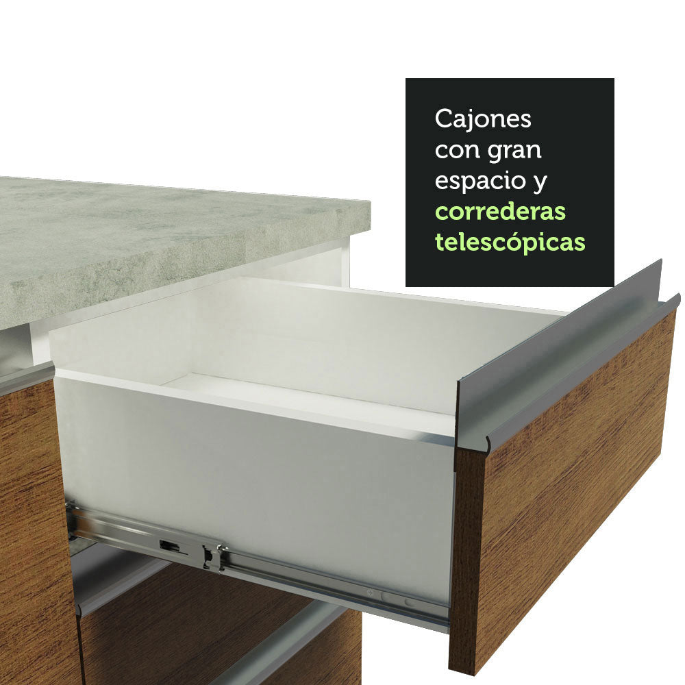 Mostrador Madesa Glamy 150 cm (Sin Encimera y Fregadero)