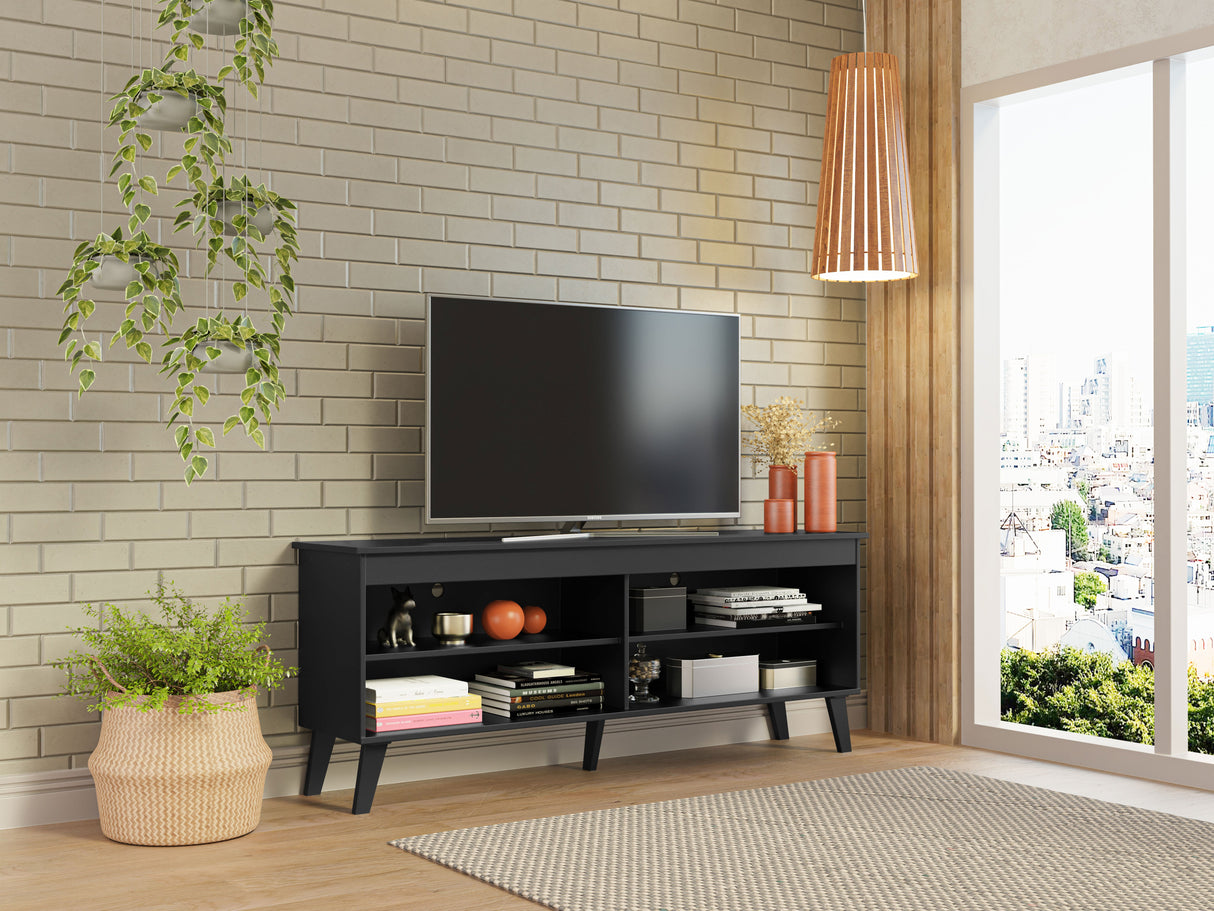 Mueble para TV hasta 65" con Patas Negro Turim