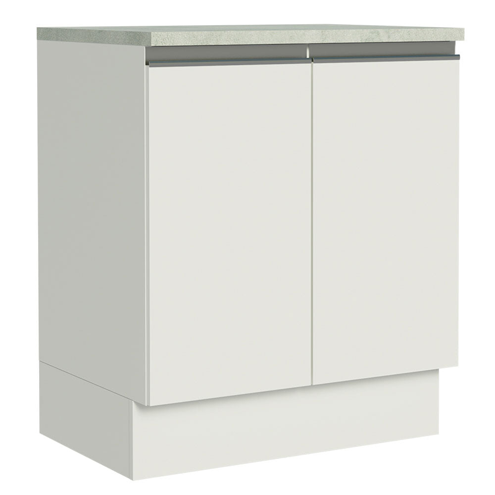 Mueble de Cocina Madesa Glamy 70 cm 2 Puertas Blanco