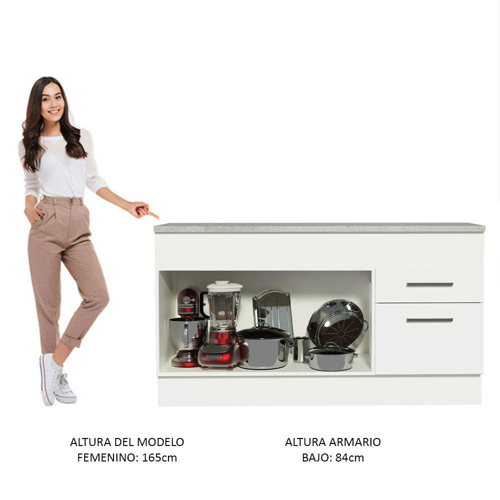 Mueble Inferior de Cocina Madesa Agata 150cm (Con Encimera)