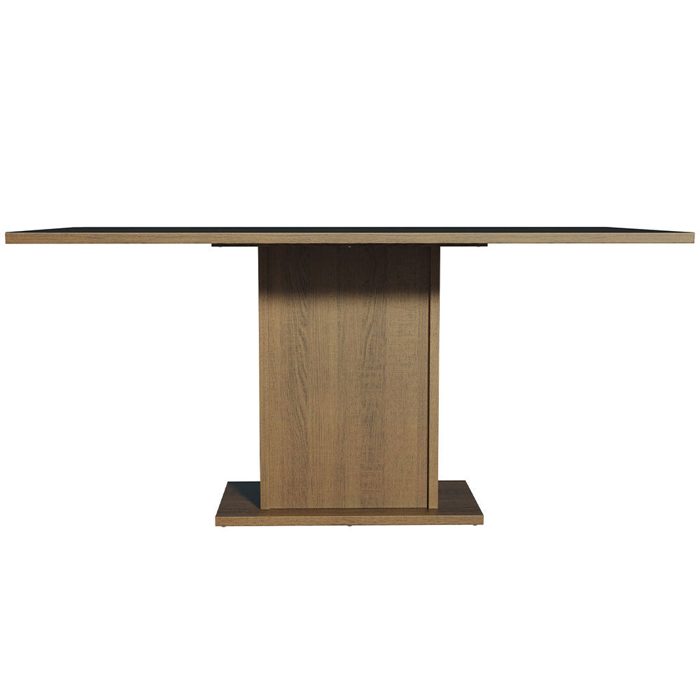 Mesa de Comedor Rectangular Tablero de Madera Marrón/Negro 5275 Madesa