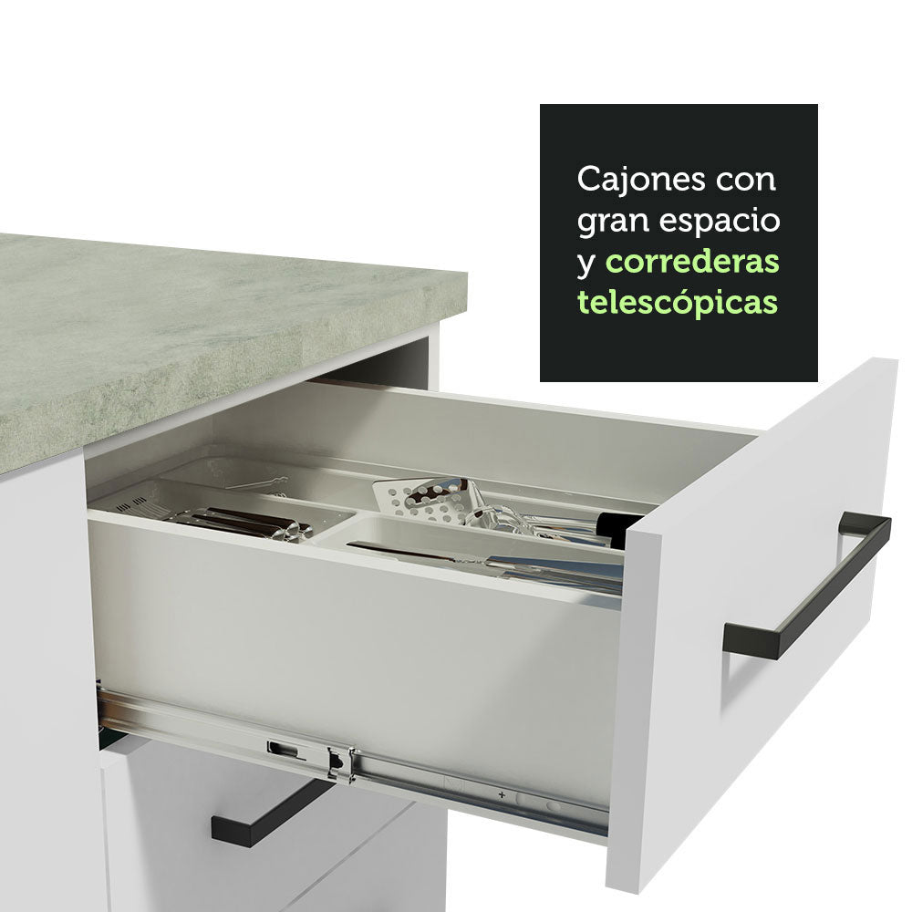 Cocina Integral 270cm Blanco Agata 01