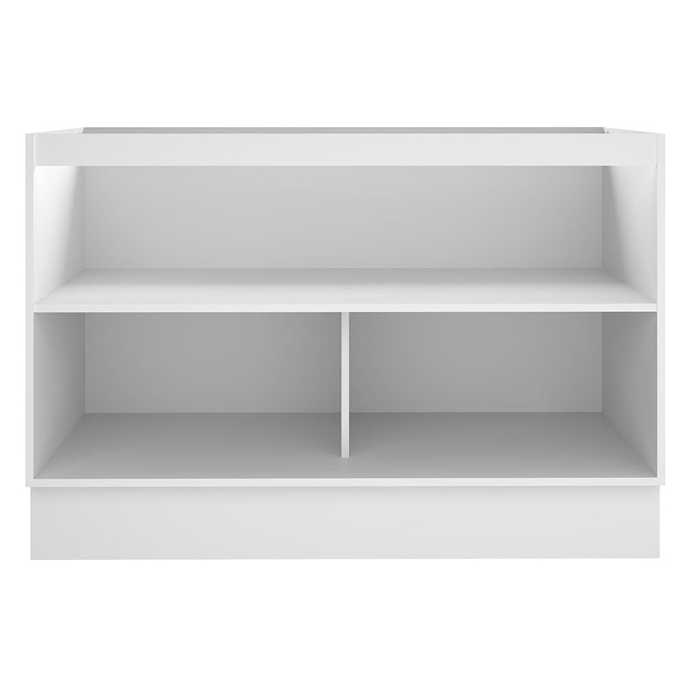 Mueble de Cocina para Fregadero Madesa Glamy 120 cm 2 Puertas (Sin Tablero Ni Fregadero) Blanco