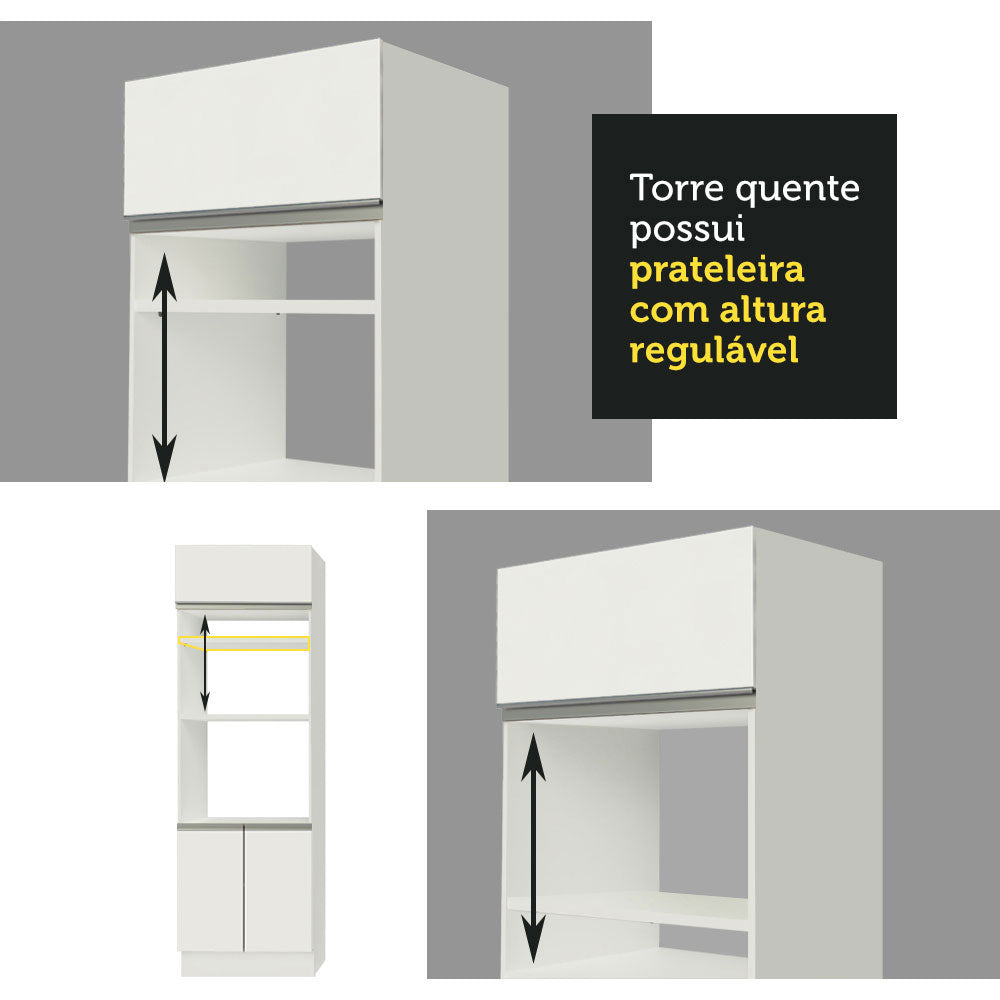 Cocina Integral 290cm Blanco Cristal 09