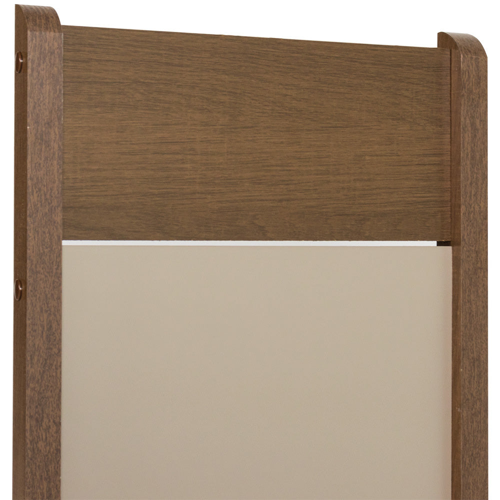 Juego de Comedor Madesa Medelin Mesa Tapa Madera con 6 Sillas Marrón/Crema/Beige