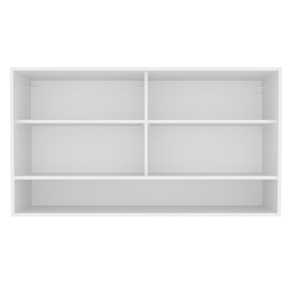Alacena 2 Puertas Corredizas De Cristal Madesa - 120 Cm Blanco