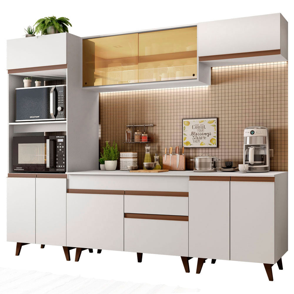Cocina Integral 260cm Blanco Reims 02