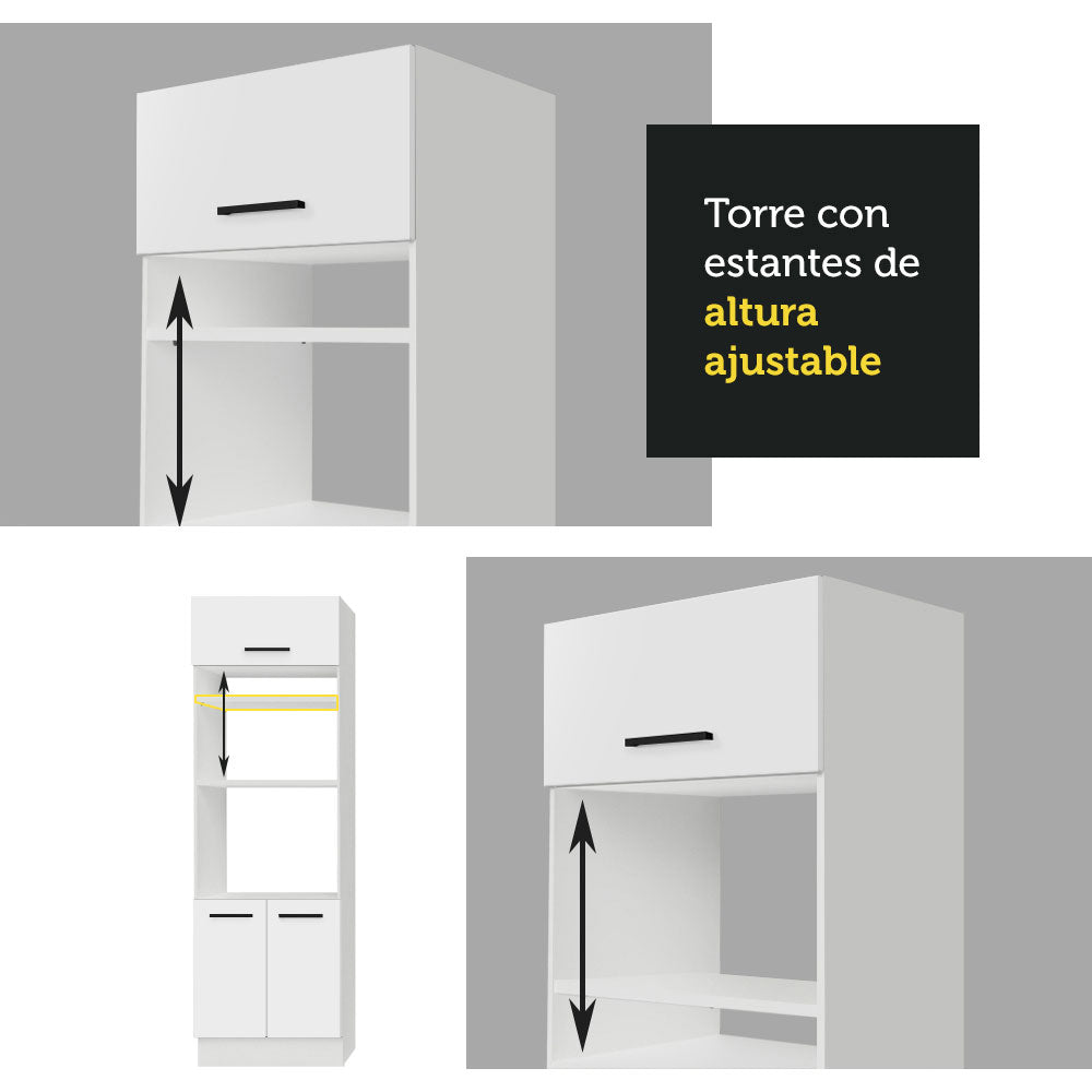 Cocina Integral 270cm Blanco Agata 01