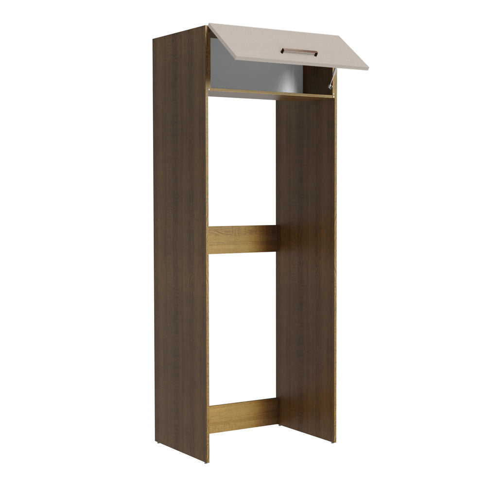 Mueble de Cocina Puerta-Refrigerador 1 Puerta Basculante Marrón/Crema Agata Madesa