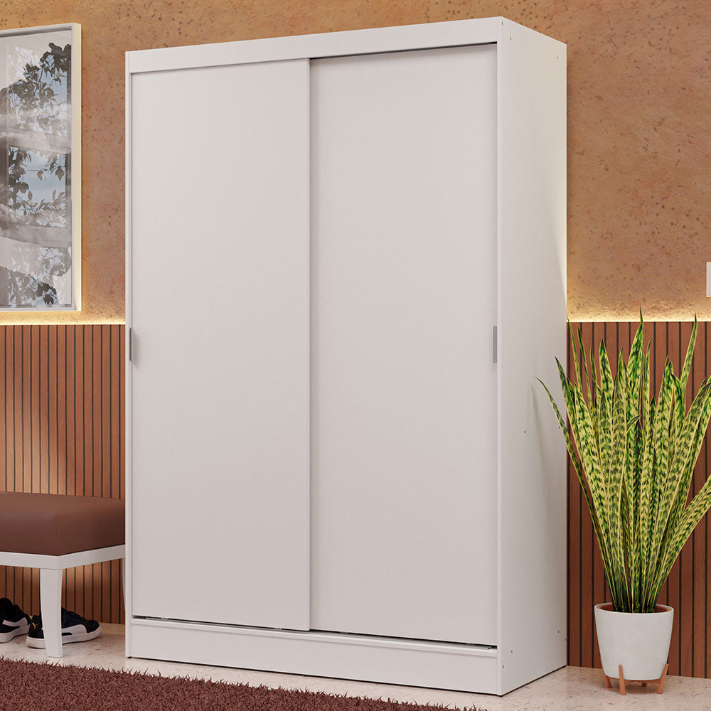 Clóset Soltero 2 Puertas Correderas Blanco Max