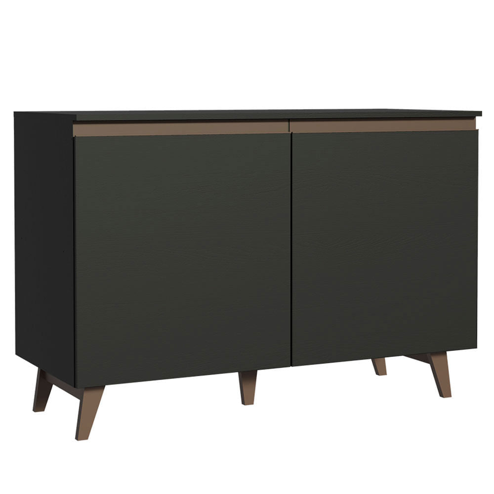 Gabinete Bajo para Lavadero 2 Puertas  Reims Negro