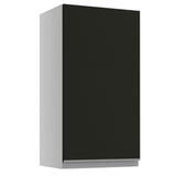 Gabinete Superior 35 cm 1 Puerta Blanco/Negro Glamy
