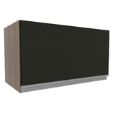 Gabinete Superior 60 cm 1 Puerta Abatible Glamy Marrón/Negro