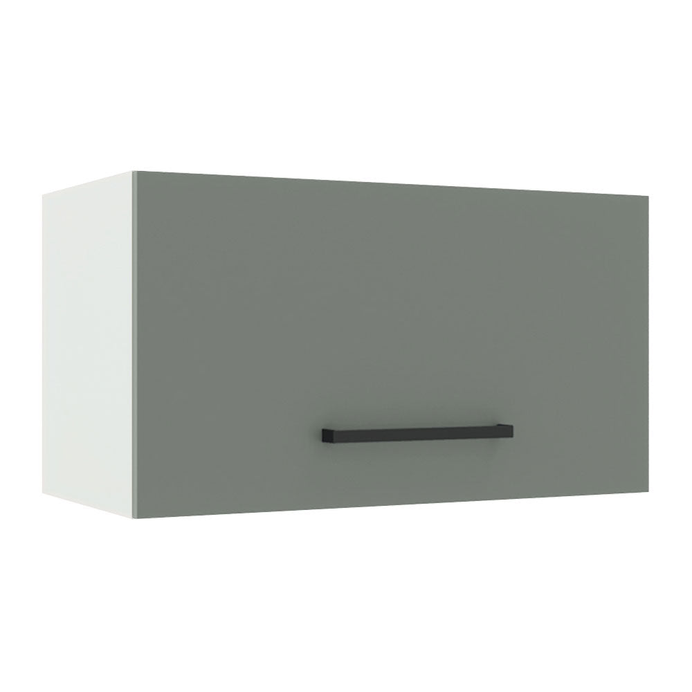 Gabinete Superior 60 cm 1 Puerta Abatible Agata Blanco/Gris