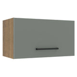 Gabinete Superior 60 cm 1 Puerta Abatible Agata Marrón/Gris