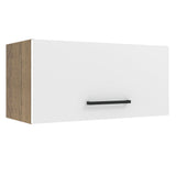 Alacena Madesa Agata 70 cm 1 Puerta Basculante Marrón/Blanco