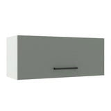 Gabinete Superior 80 cm 1 Puerta Abatible Agata Blanco/Gris