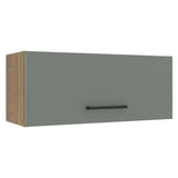 Gabinete Superior 80 cm 1 Puerta Abatible Agata Marrón/Gris