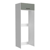 Mueble de Cocina para Refrigerador 1 Puerta Abatible Agata Blanco/Gris