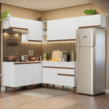 Cocina Integral de Esquina 402cm Blanco Reims 03