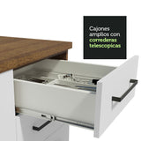 Cocina Integral 270cm Marrón/Blanco Agata 07