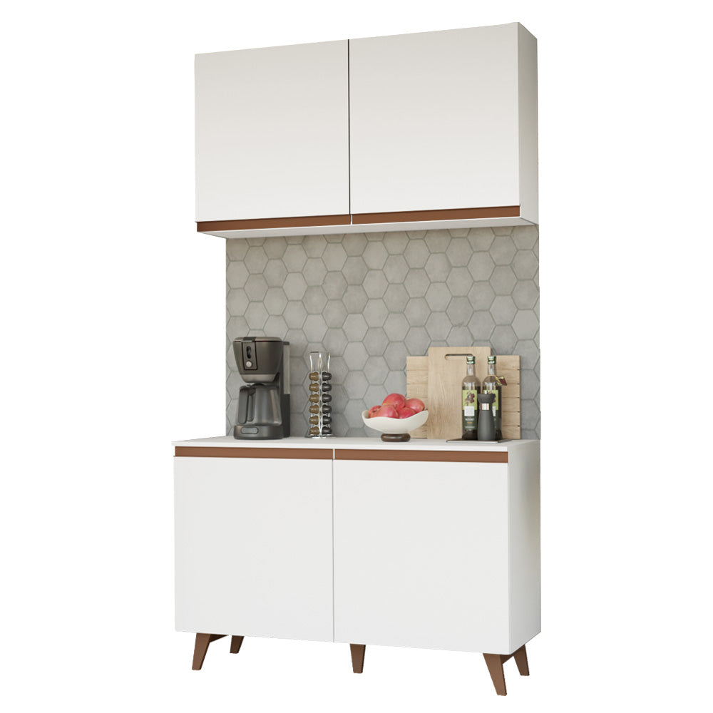 Cocina Integral 120cm Blanco Reims