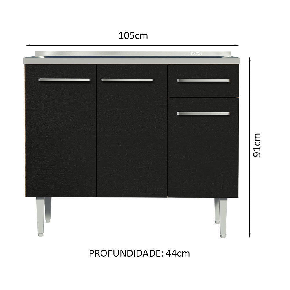 Mueble de Cocina Emilly 105 cm - Con Lavadero