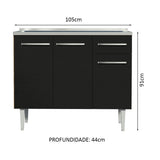 Mueble de Cocina Emilly 105 cm - Con Lavadero